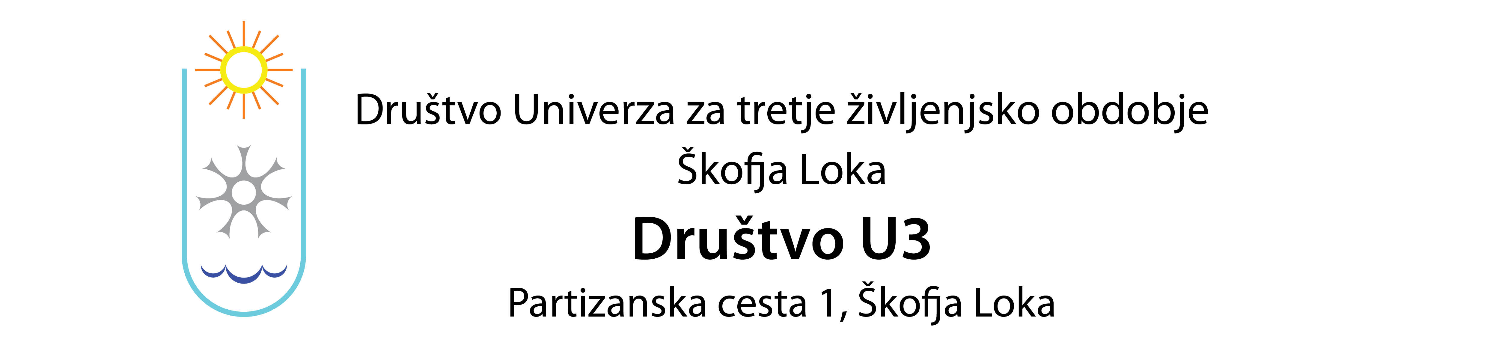 Logo: Društvo Univerza za tretje življenjsko obdobje Škofja Loka