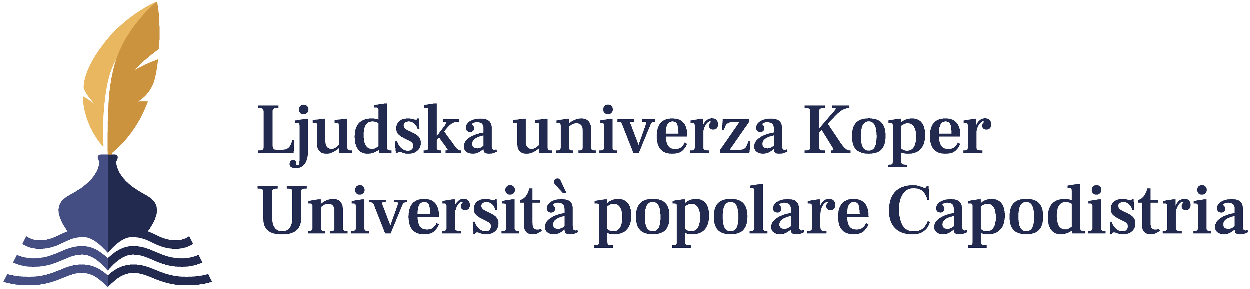 Logo: Ljudska univerza Koper - Universita popolare Capodistria