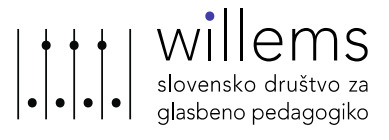 Logo: Slovensko društvo za glasbeno pedagogiko Willems