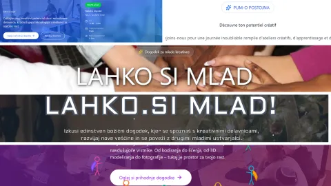 Lahko si mlad spletne strani